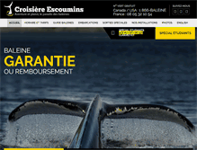 Tablet Screenshot of croisierebaleine.ca